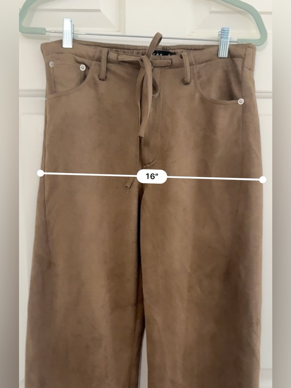 LIONESS Dusty faux suede pants slight barrel - Picture 9 of 14